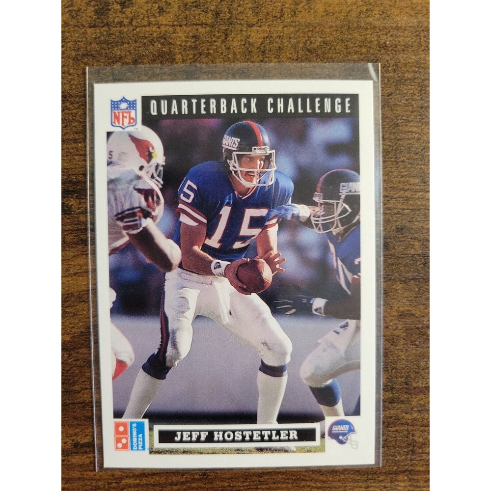 1991 Upper Deck Domino's Quarterback Challenge #18 Jeff Hostetler - Fresh Pull